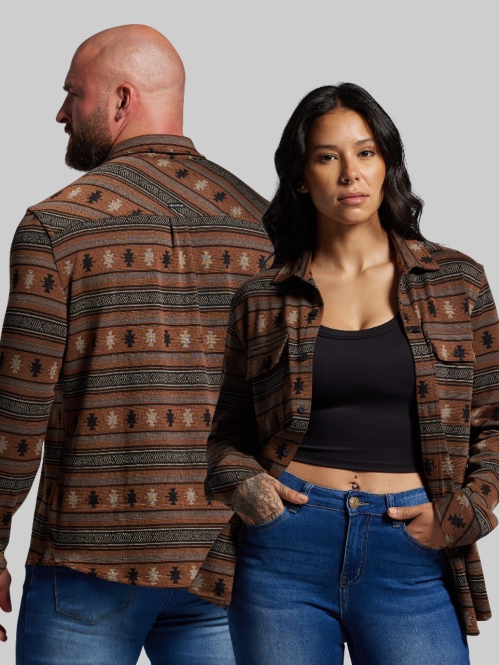 Born Primitive Woodsman Stretchy Flannel (Rancho) Size MediumMedium